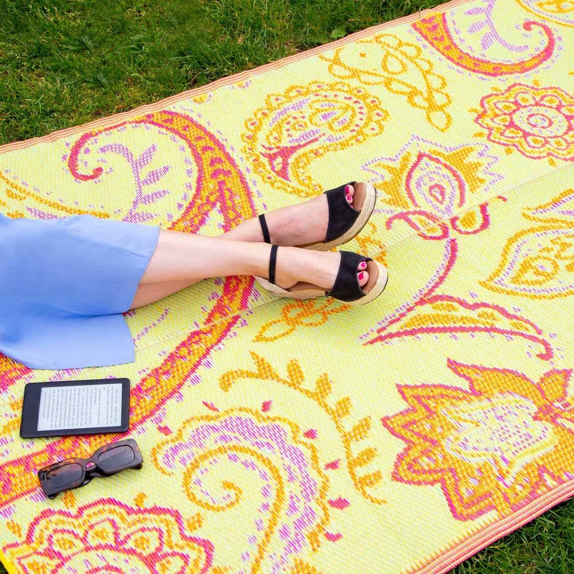 Talking Tables Boho Paisley Outdoor Rug