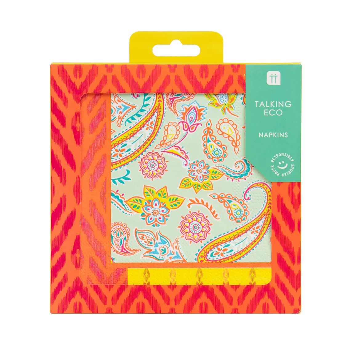 Talking Tables Boho Paisley Recyclable Paper Napkins