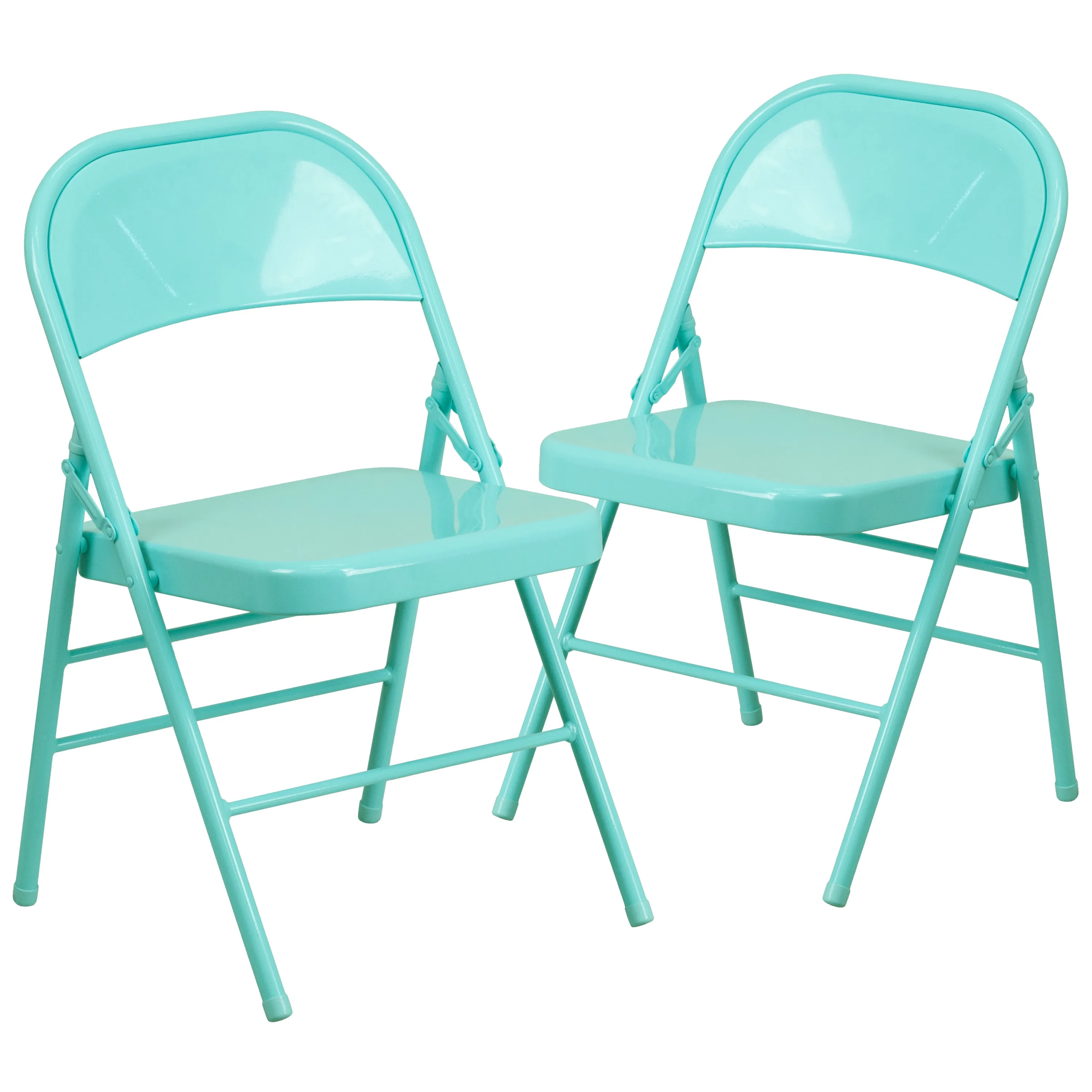 Tantalizing Teal Folding Chair 2-HF3-TEAL-GG