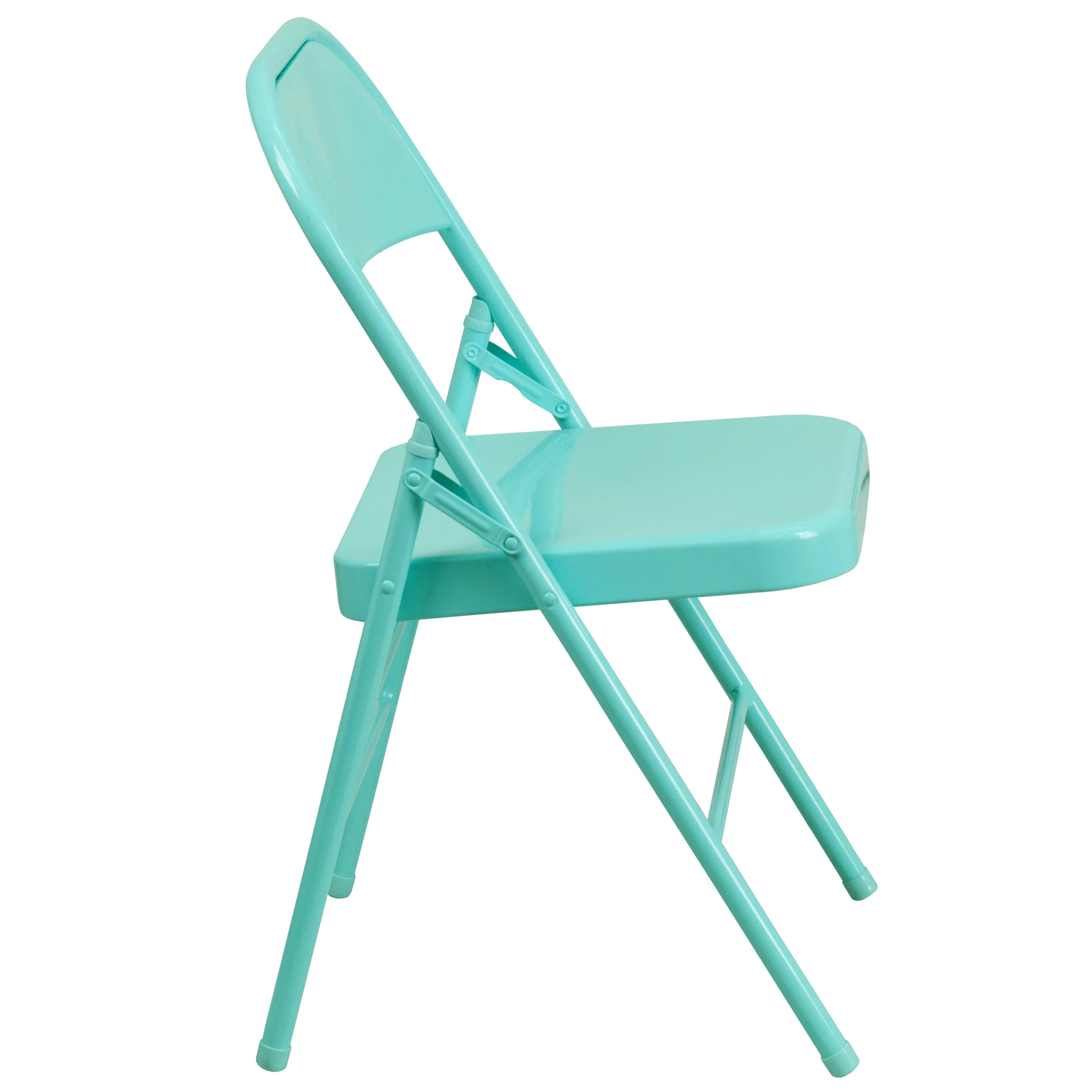 Tantalizing Teal Folding Chair 2-HF3-TEAL-GG