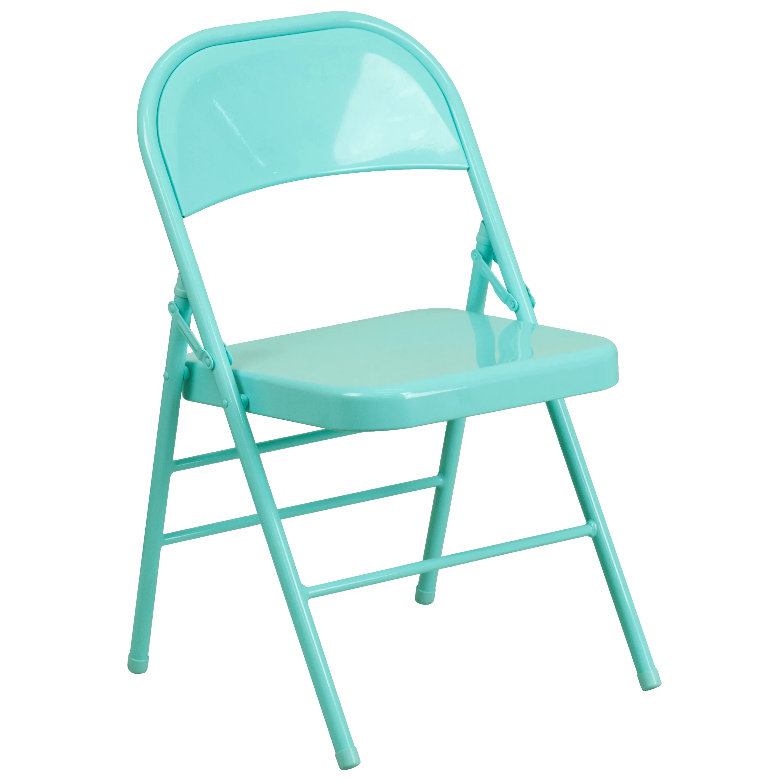 Tantalizing Teal Folding Chair 2-HF3-TEAL-GG