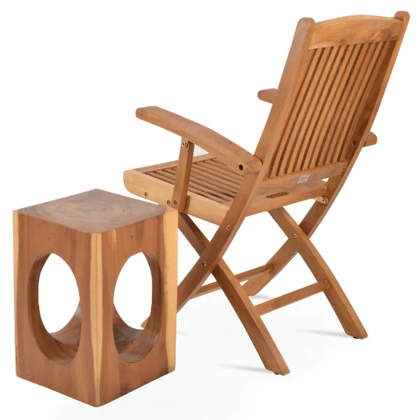 Teak Folding Chairs with Arms Pedasa