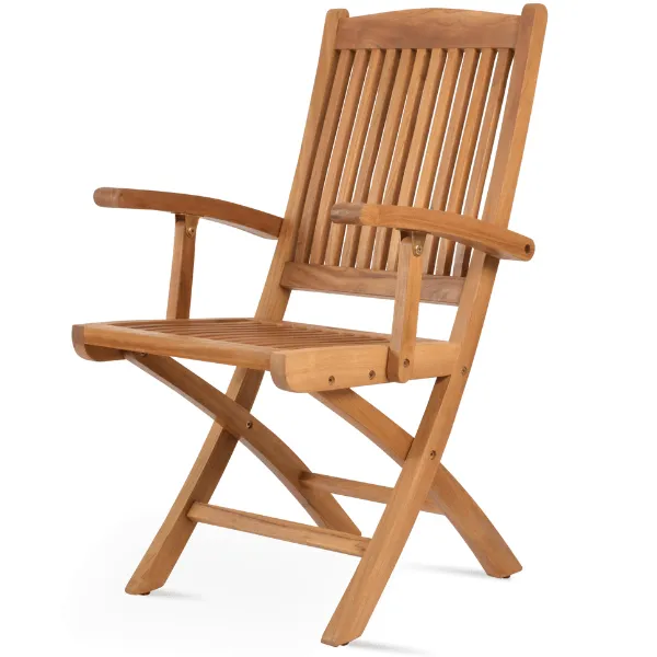 Teak Folding Chairs with Arms Pedasa