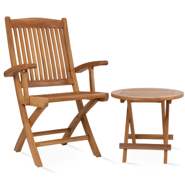 Teak Folding Chairs with Arms Pedasa