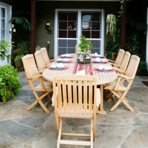 Teak Folding Chairs with Arms Pedasa