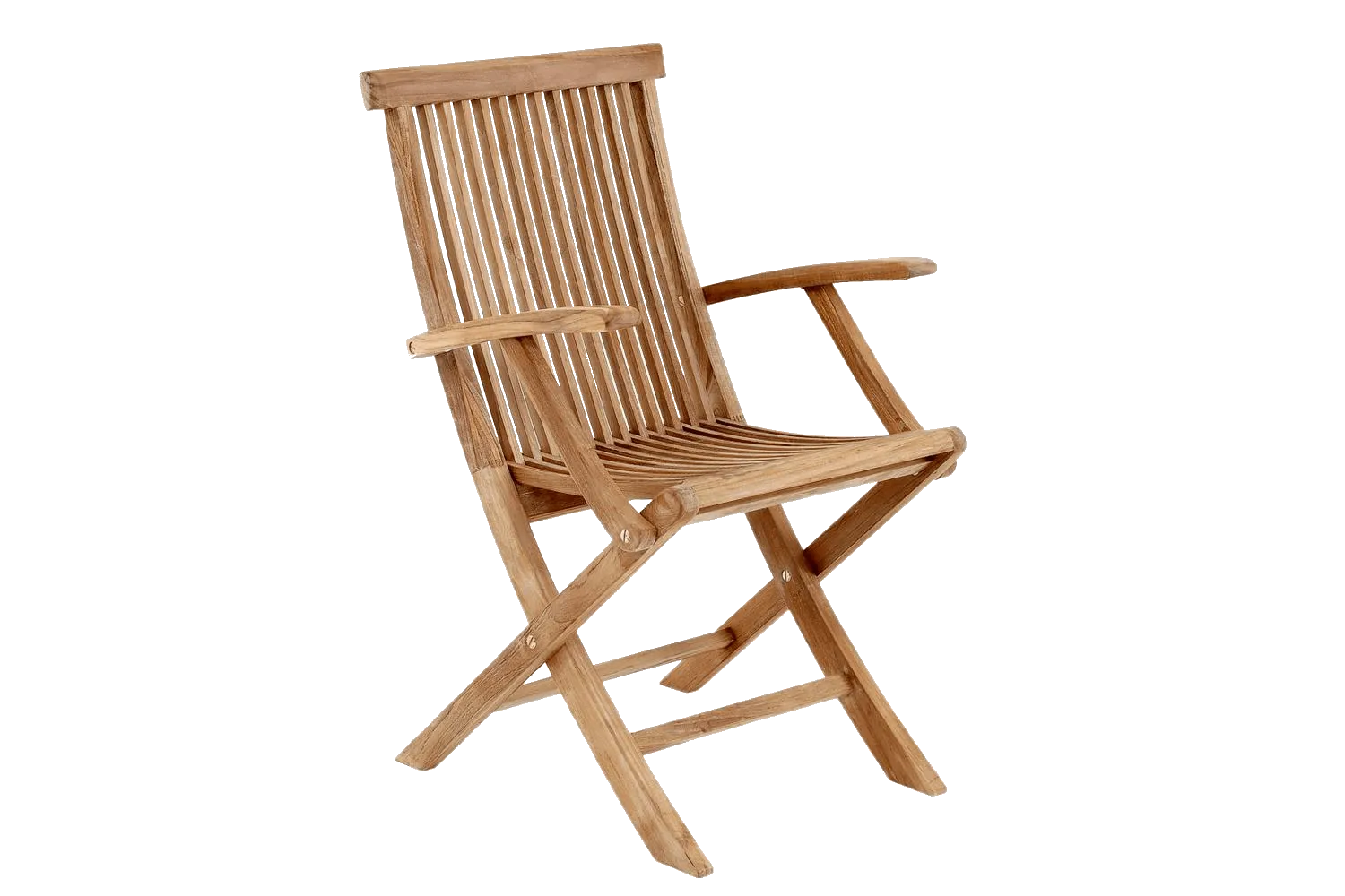 Turin chair with armrest in teak