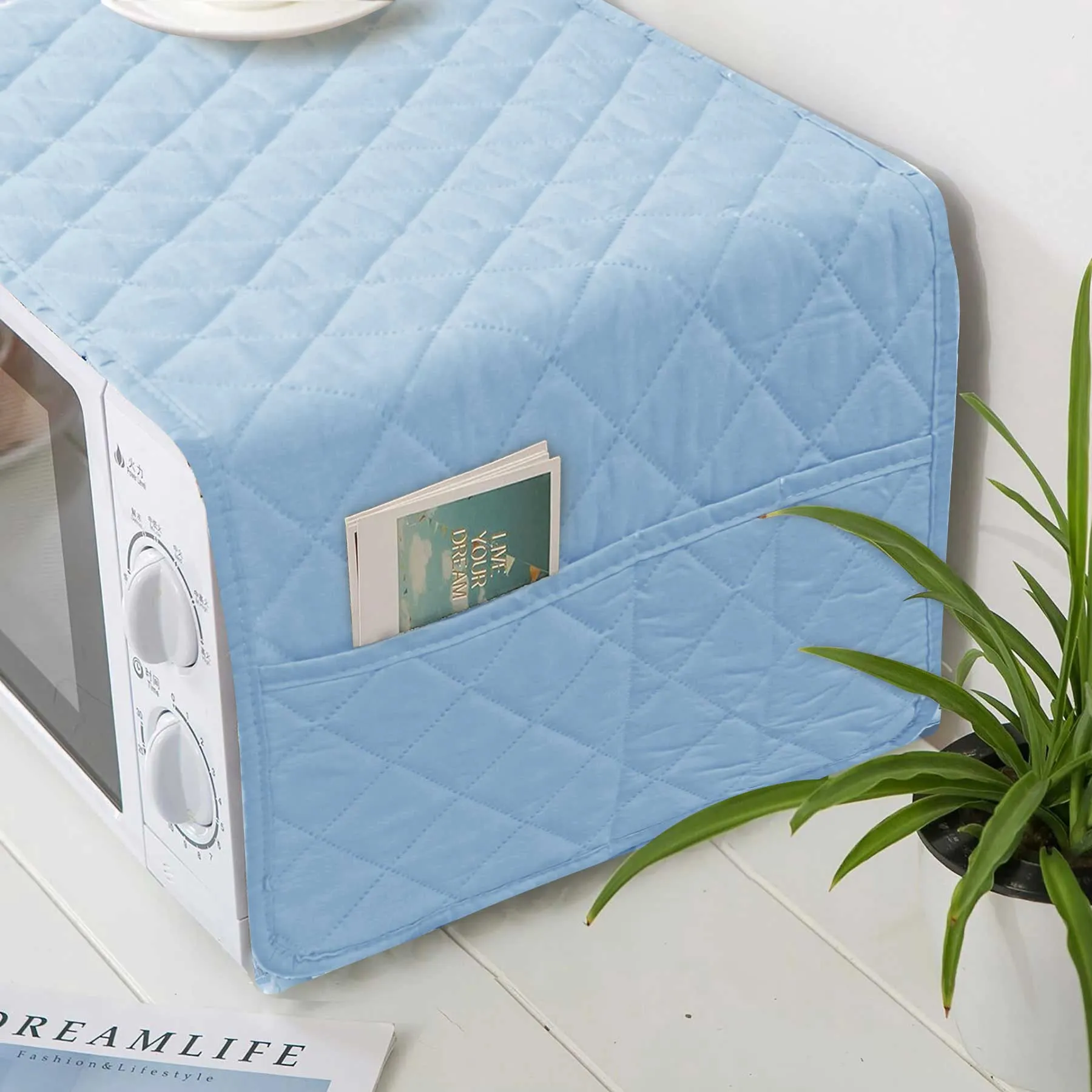 Waterproof Quilted Microwave Oven Cover Sky